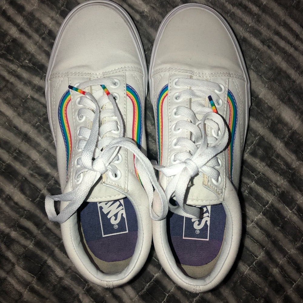 Vans Rainbow pride sneakers, super cute!